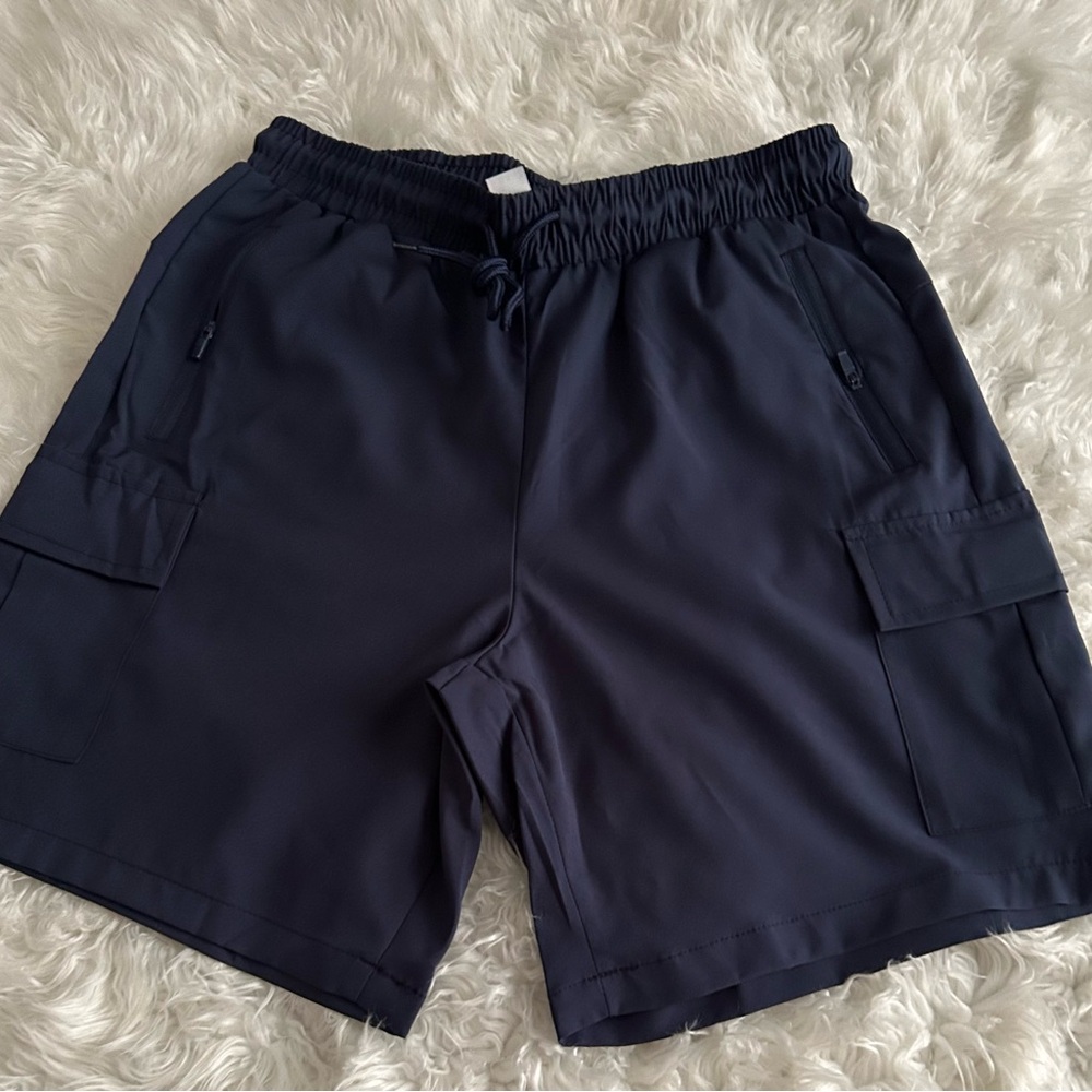 Woman Navy Performance Cargo Shorts
